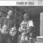 Emrys in Newspaper clipping of 2011 Flood